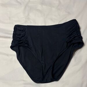 Kona Sol Black High-Waist Bikini Bottoms